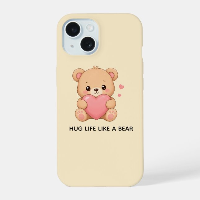 CAPA DE TELEFONE DE URSO FOFO (Verso)