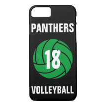 Capa de telefone de Voleibol Verde Personalizado