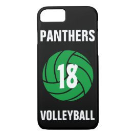 Capa de telefone de Voleibol Verde Personalizado