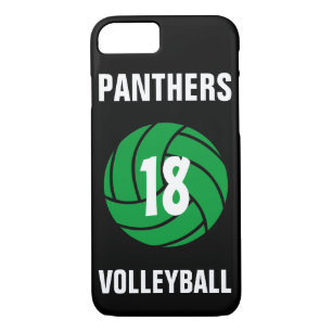 Capa de telefone de Voleibol Verde Personalizado
