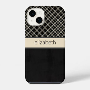 Capa de telefone de Xadrez Preta Personalizada