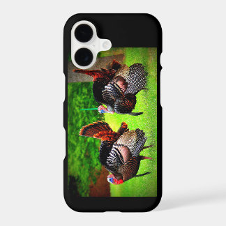Capa de telefone decorada com perus selvagens
