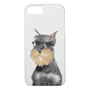 Capa de telefone do cão do Schnauzer do hipster