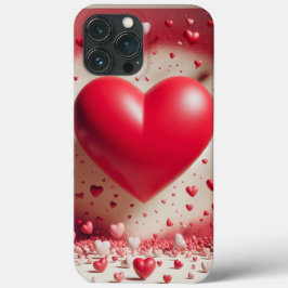 Capa de telefone do Coração Vermelho