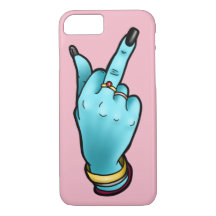 Capa de telefone do dedo médio