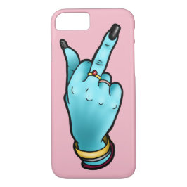 Capa de telefone do dedo médio