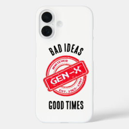 Capa de telefone do Gen X "Más Ideias, Bons Tempos