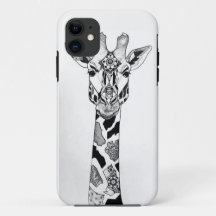 Capa de telefone do girafa dos retalhos
