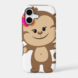 Capa de telefone do iPhone 5 do macaco de Brown