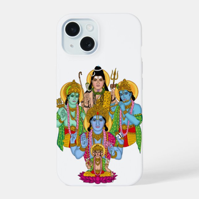 Capa de Telefone dos Deuses Hindus (Verso)