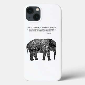 Capa de telefone Elefante Sabedoria Buda