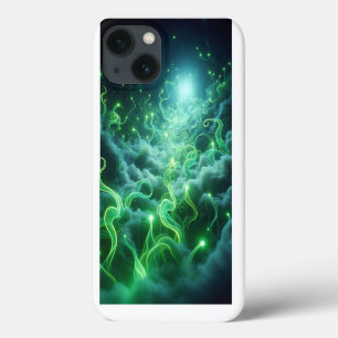 Capa de Telefone Energia Verde Brilhante - Neon Mí