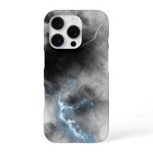 Capa de Telefone Estética com Relâmpago Escuro
