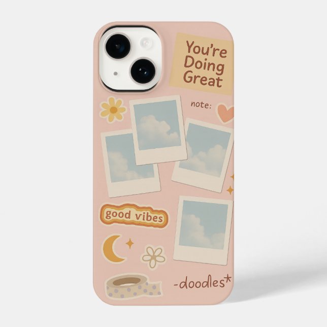 Capa de telefone estética de colagem digital (Verso)