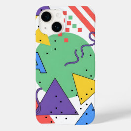 Capa de telefone estilo Memphis Dopamina Decoração
