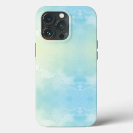 Capa de telefone exibindo uma aquarela pastel suav
