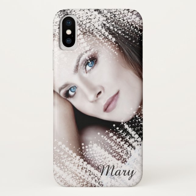 Capa de telefone feminina personalizada elegante - (Verso)