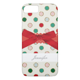 Capa de telefone feminino do feriado do Natal