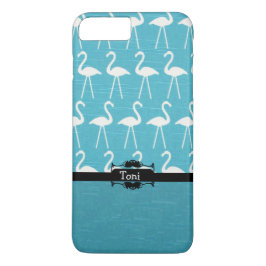 Capa de telefone Flamingo Azul Personalizada