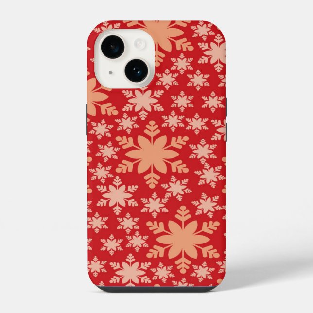 Capa de telefone Flocos de Neve (Verso)