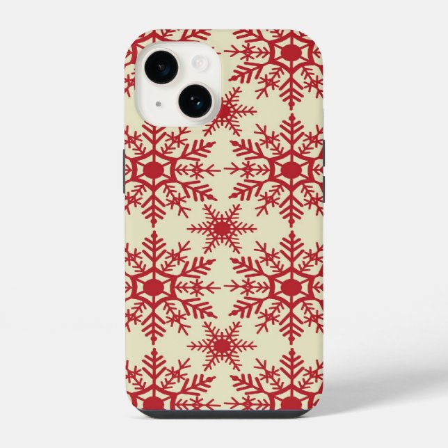 Capa de telefone Flocos de Neve (Verso)