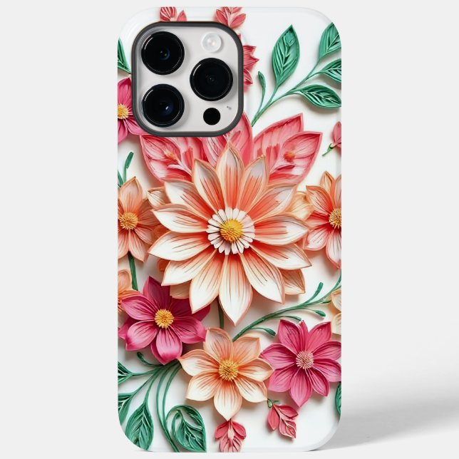 capa de telefone floral (Verso)