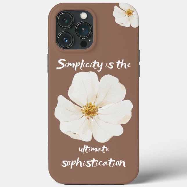 Capa de telefone Floral com a Elegância da Simplic (Verso)