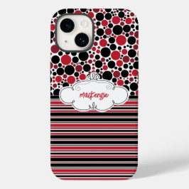 Capa de telefone Floral e Stripes Personalizadas