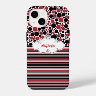 Capa de telefone Floral e Stripes Personalizadas
