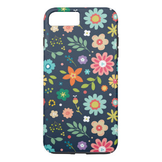 Capa de telefone Floral iPhone 8 Plus Gabinete de