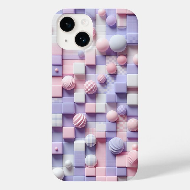 Capa de telefone floral rosa Shabby Chic - Lavanda (Verso)