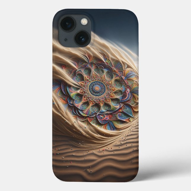 Capa de telefone Floral Vento do Deserto Artístico (Verso)