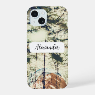 Capa de telefone Floresta e Tenda
