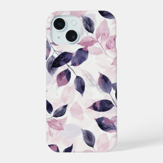 Capa de Telefone Folhas Botânicas Macias