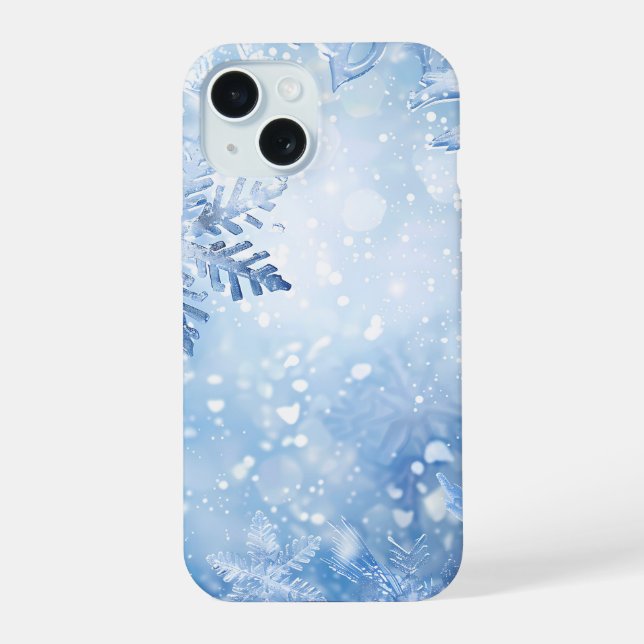 Capa de Telefone Frosty Blue Delight (Verso)