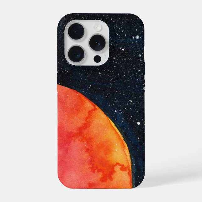 Capa de telefone Galaxy Lua Vermelha (Verso)
