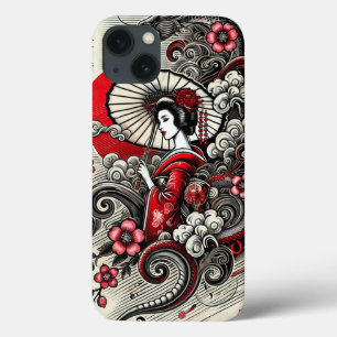 Capa de telefone Geisha Japonesa - Elegante Art