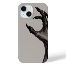 Capa de Telefone Gótica Mão de Bruxa Preta