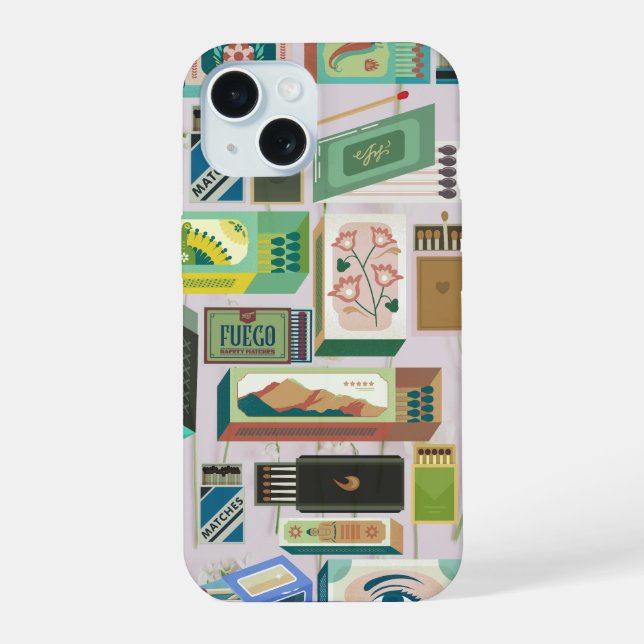 Capa de telefone Green Matchbox (Verso)