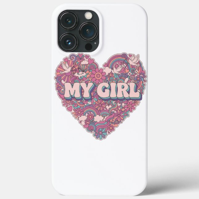 Capa de telefone iphone 13 pro max My girl cute (Verso)