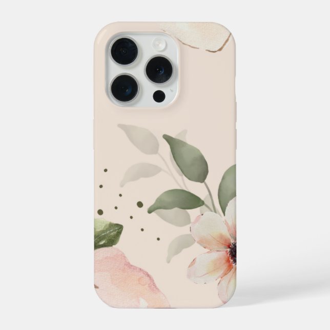 Capa de telefone Iphone 15 Pro (Belo design de flo (Verso)