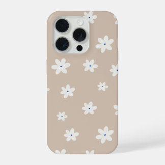 Capa de telefone Iphone 15 Pro com design de flor.
