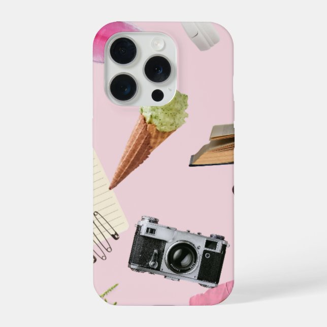 Capa de telefone Iphone 15 Pro com design estético (Verso)