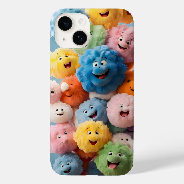 capa de telefone iPhone faces felizes (Verso)