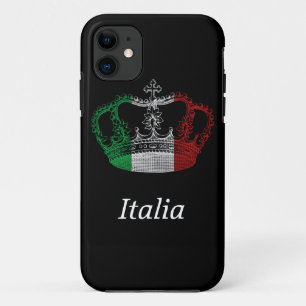 Capa de telefone italiana da bandeira da coroa