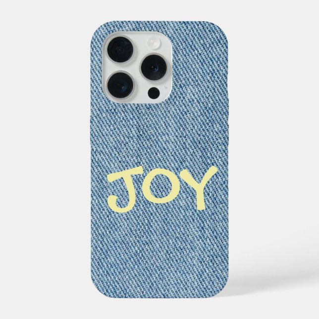 Capa de Telefone Jeans com Nome Personalizado (Verso)