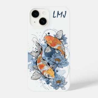 Capa de telefone Koi Fish & Lotus - Personalizável