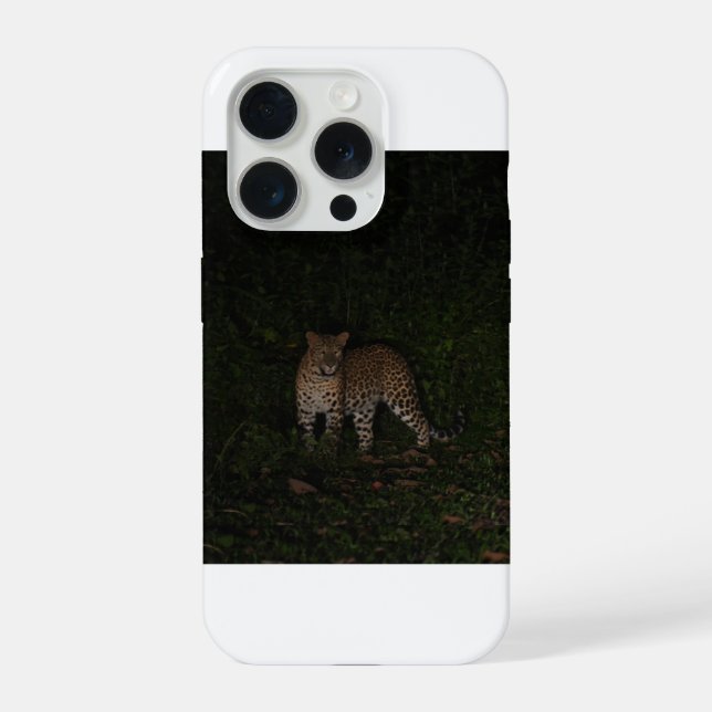 Capa de telefone leopardo escuro (Verso)
