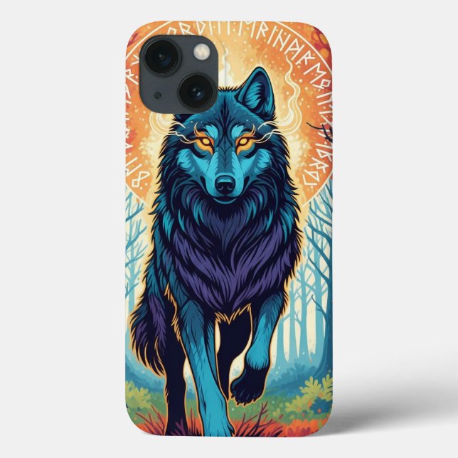 Capa de Telefone Lobo Espírito Majestoso (Verso)
