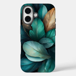 Capa de telefone luxo de penas de punho iridescent